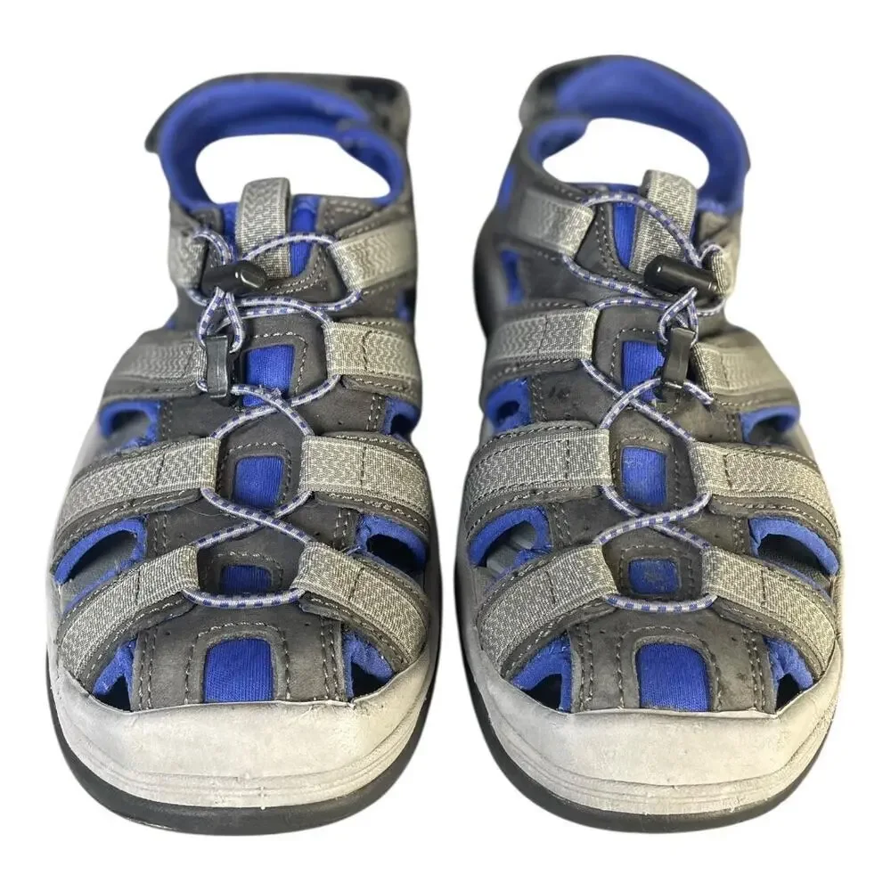 L.L. Bean Men’s Gray/Blue Closed Toe Sport Sandals Size-8.5M